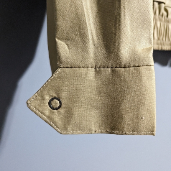 NWT Symax Vintage cream bomber jacket double pockets size 36 - Picture 6 of 12